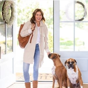 Jillian Harris x Jackson Rowe Scholar Shacket M